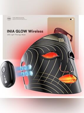 Glow Wireless LED Light Therapy Mask - Black